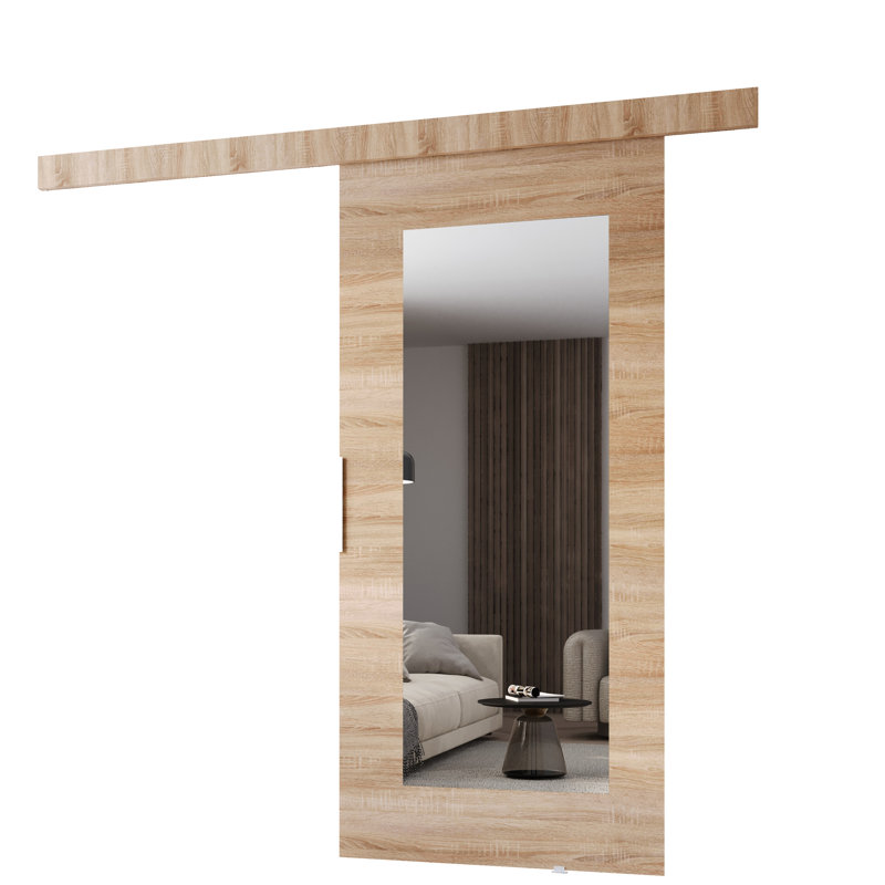 Astrid Veneers Sliding Doors, 205cm H x 76cm W x 1.6cm D, Sonoma Oak