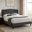 Lit double Carie, revêtement en toile de jute gris anthracite, tête de lit rembourrée-117559546