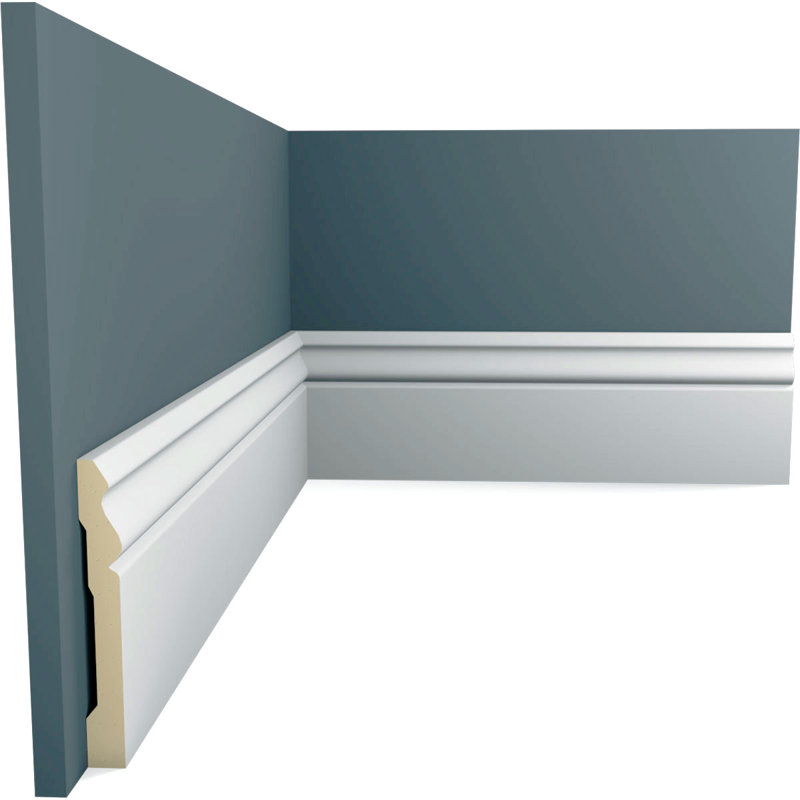 Moulure de plinthe H 3 3/4 po x P 1/2 po x L 94 1/2 po