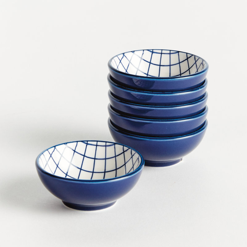 Amaly GRID DIP BOWLS, SET OF 6