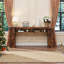 Console de chargement en bois massif de 180 cm avec 5 tablettes et ports USB-1751816589