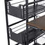 45" H X 28" W X 14" D Kitchen Freestanding Storage Rack with Wheel