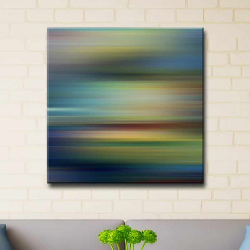 « blur rayures », impression sur toile, H 20 po x l 20 po x P 1,5 po