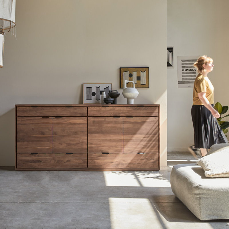 Senson 78.74'' W Solid Wood Sideboard