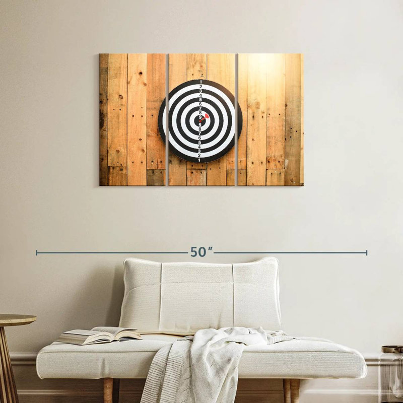 Senne Darts Game Bullseye, 24" H x 38" W