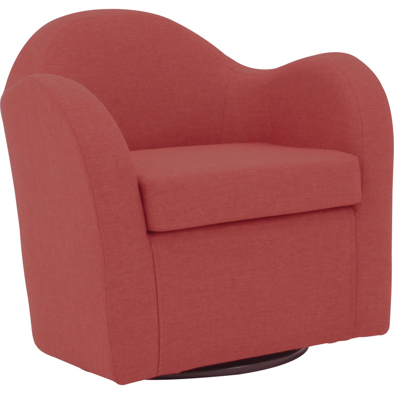 Fauteuil pivotant l 30,5 po Brada, Tissu performance natté mangue Jitterbug