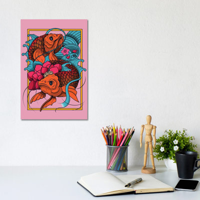 Japan Fish by Art Mirano - Wrapped Canvas Print