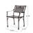Cast Dining Chair For Patio, Aluminium Material, 17.74 Lb, 31.5'' H, 23.79'' W, 21.81'' D, Bronze Main Color, Floral - Decorated Outdoor , Accented Design