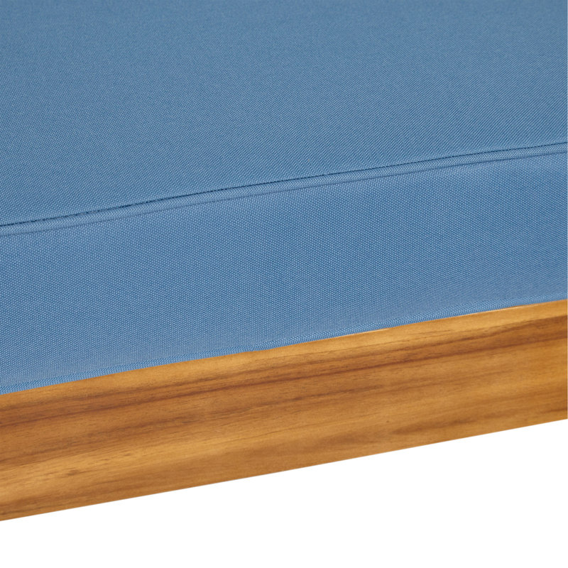 Fauteuil club Oana , Naturel, Bleu