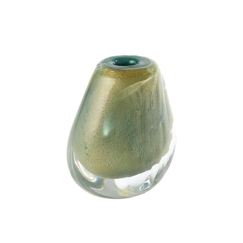 Vase conique - Or vert