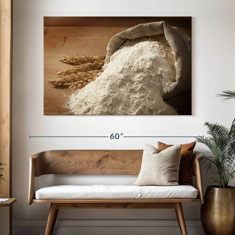 Harnek Flour Bag And Wheat Ears, 34" H x 51" W