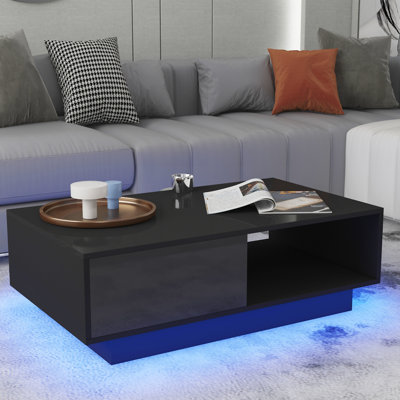 Table basse moderne avec lumière DEL Kylianna