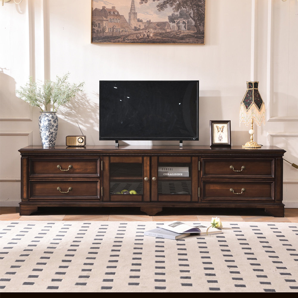 Bkoksety Retro American style solid wood TV stand - Wayfair Canada