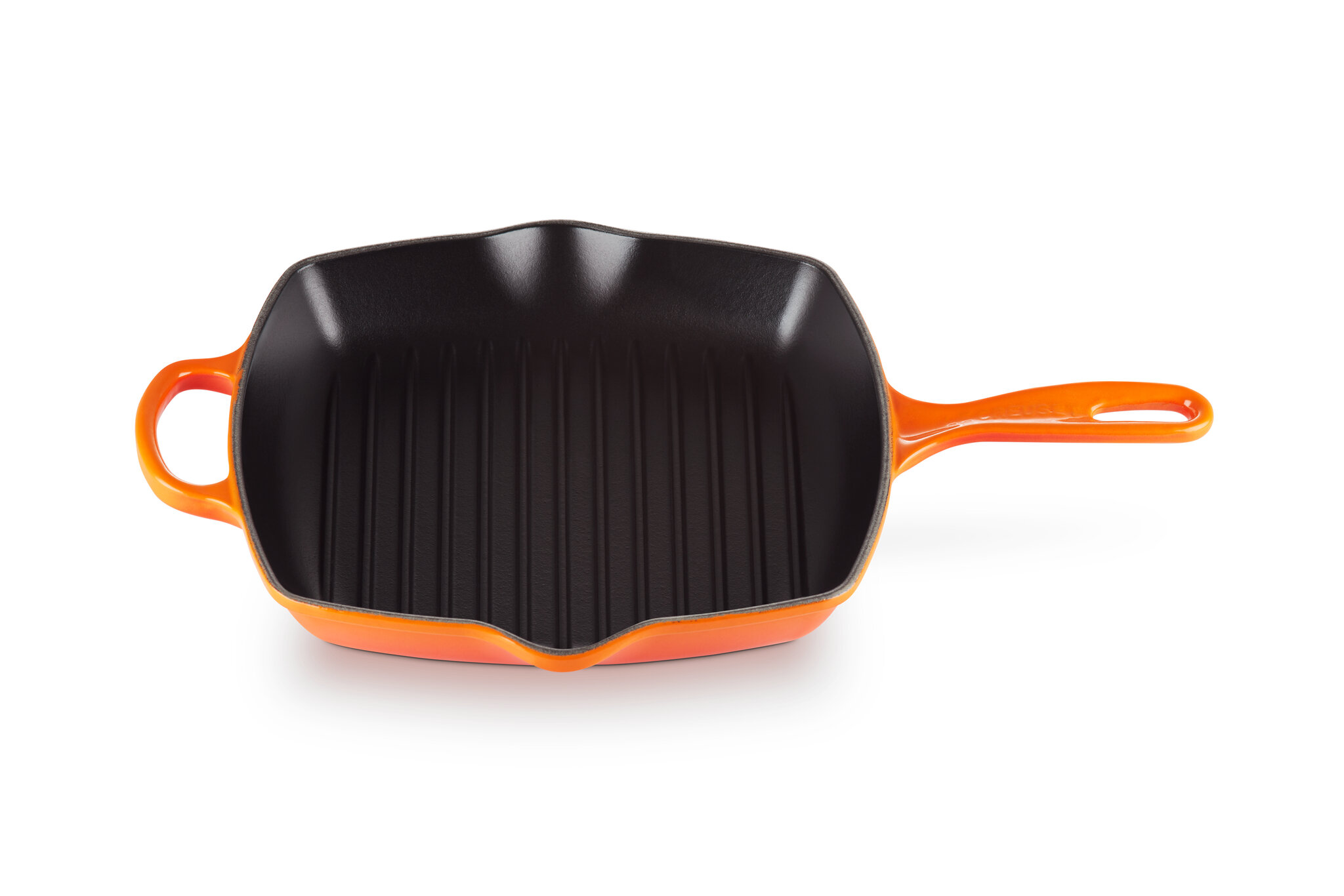 Le Creuset Signature 10.25 Flame Orange Enameled Cast Iron Skillet +  Reviews