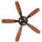  Cissline 52" Enclosed Farmhouse Ceiling Fan with Light Kit and Remote Control for Bedrooms/Dining Rooms