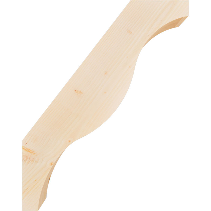 Attelle de genou Funston, Sapin de Douglas, Lisse, H 38 po x l 5,5 po x P 30 po