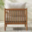 Fauteuil d'appoint en rotin avec coussin lombaire Boho-1440475871