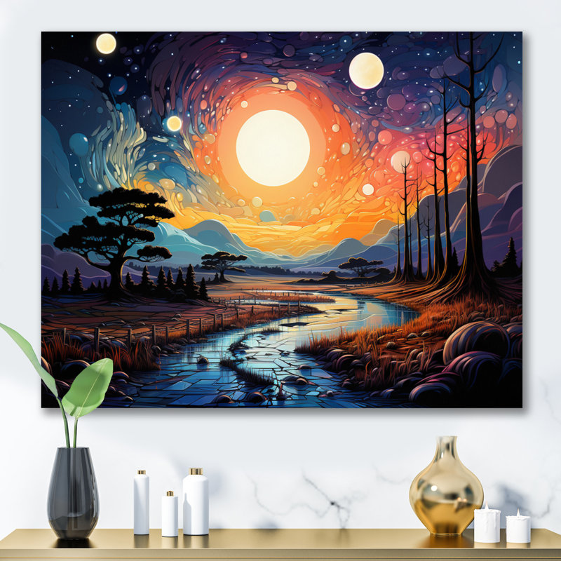 «Power Lines Enchanted Wires I», reproduction sur toile, Toile tendue, H 16 po x l 32 po x P 1 po