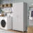 Aleg 36" W Garage Storage Cabinet-1986141003