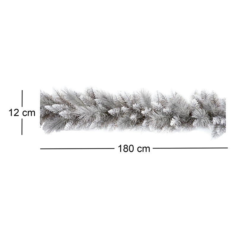 1.8m Silver Tip Garland