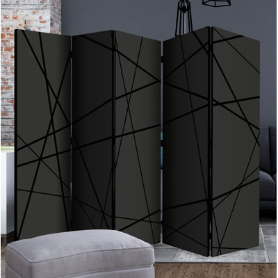 Mellville 172 cm H Solid Wood Folding Room Divider