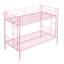 Lit superposé simple au-dessus de métal rose - une chambre moderne qui économise de l'espace, une fabrication solide pour la durabilité, un environnement de sommeil stable et silencieux, un escalier sécuritaire et silencieux, facile à assembler-485616773-485616772