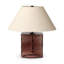 Saylor Table Lamp-Brown Cast Glass