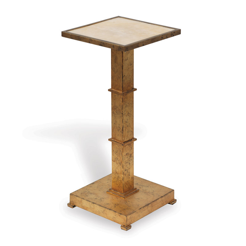 Blake Marble Top End Table, Gold