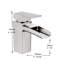 Robinet de lavabo de salle de bain à poignée simple à un trou-49655652