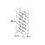 Pilare Floor Wine Bottle Rack in Satin Stainless