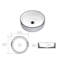 Lavabo vasque de salle de bain rond avec drain escamotable MEJE-92561642