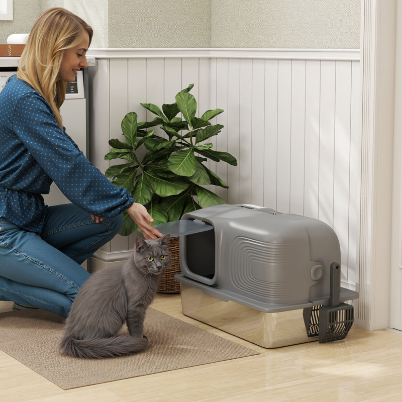 Stainless Steel Self-Cleaning Litter Box