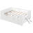 Twin Size Wooden Platform Bed with Storage Drawer & Guardrail, White-1129934330-1129934276