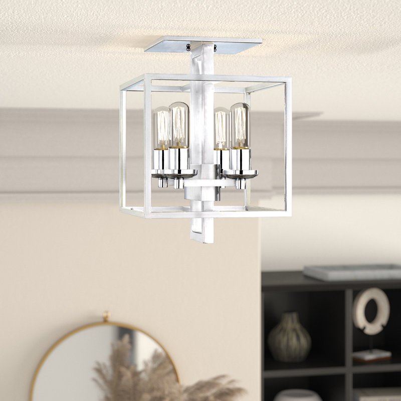 Mcnemar Semi Flush Mount, Chrome