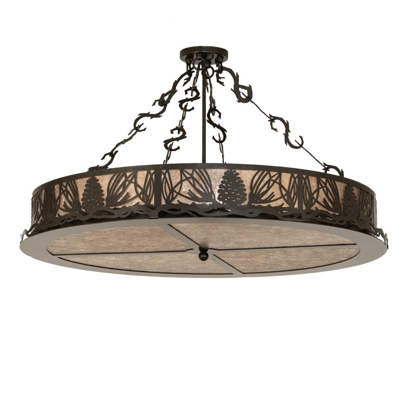 Mountain Pine Semi Flush Mount