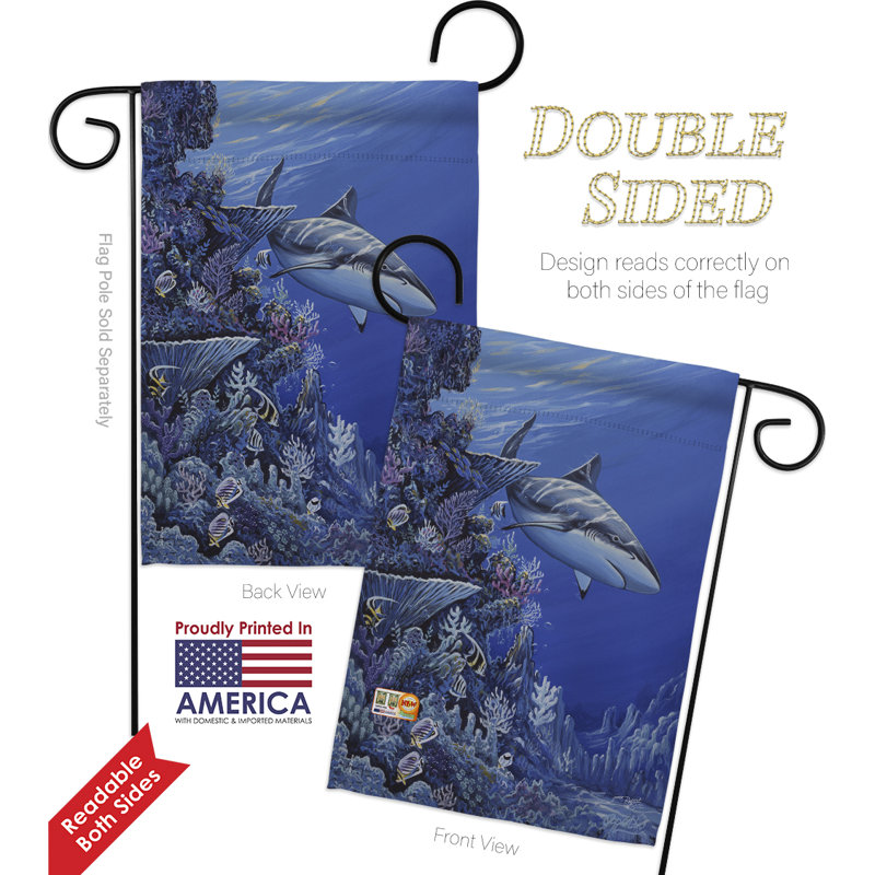 Double Sided 18.5'' H x 13'' W Polyester Flag Set