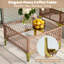 Ensemble de conversation 7 pièces pour canapé modulaire d'extérieur en osier Boho