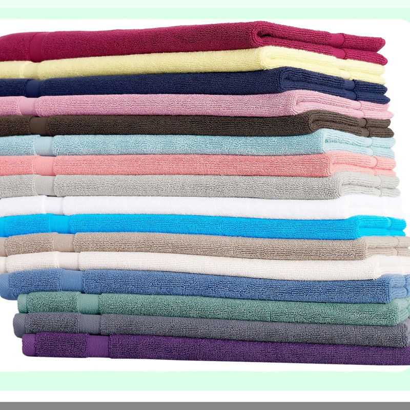 Turkish Cotton Luxe Bath Mat Set - Ultra Absorbent, Soft, and Stylish 20x34 Gray, Pack of 2