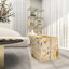 Tabouret de salon en cuir-2090240301