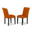 Ensemble de table de salle à manger 5 pièces comprenant une table de salle à manger rectangulaire avec feuille papillon et 4 chaises Parson en simili cuir-488442555-488442532-488338514