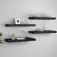 Ensemble de 4 tablettes murales pour cadres photo-558666822-566076451