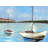 Blue Bedroom Braided Polyester Placemat - Two Boats Design