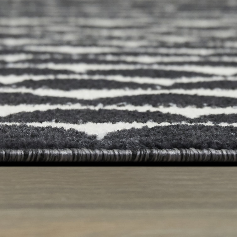 Tapis gris anthracite / gris Avonta