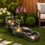 Riverstone Cascade Water Fountain Outdoor With LED Light,  Adjustable Flow & Electric Pump