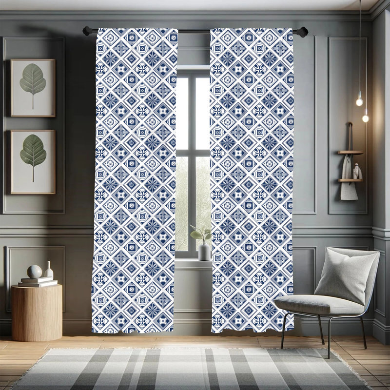 Semi-Sheer Rod Pocket Sliding Panel, 28" x 95"