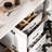   Kayleigh 73 Inch Double Rectangle Sink Bathroom Vanity with Pure White Quartz Countertop 1.5 Inch in White-921768362-921768368