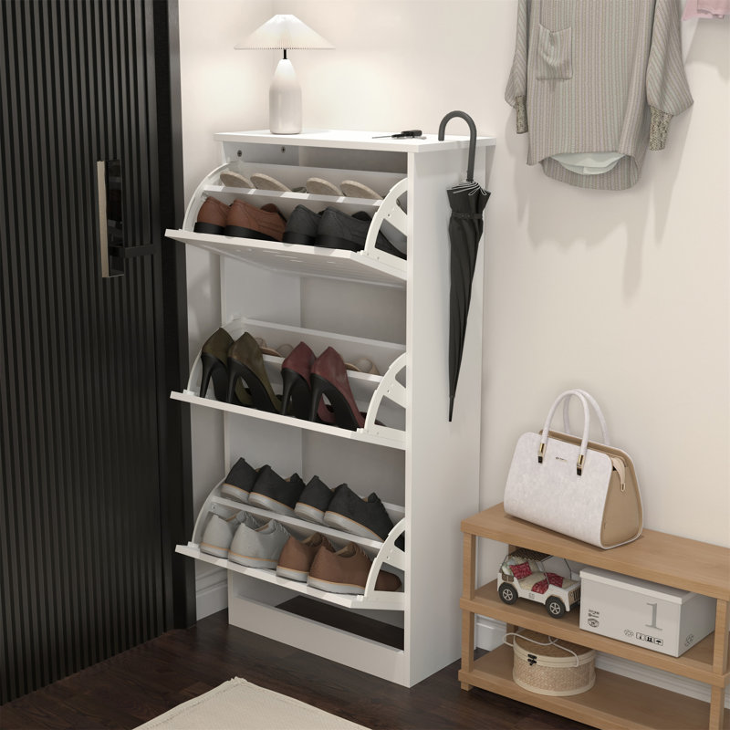 Range-chaussures en bois pour entrée