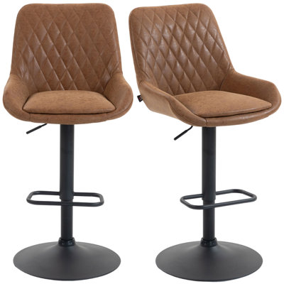 Upholstered Adjustable Height Counter Stool