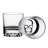 Skull 3 Piece Round Whiskey Decanter Set