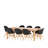 Anautica 8 - Person Teak Patio Dining Set with Rectangular Table